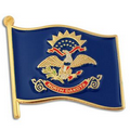 North Dakota State Flag Pin